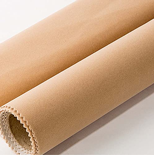 CHENGZHG Self Adhesive Velvet Flocking Liner for Jewelry Drawer Art Crafts DIY Project Velvet Fabric Peel and Stick Drawer Velvet Liner 17.7" x 78.7" (Beige) - Image 2