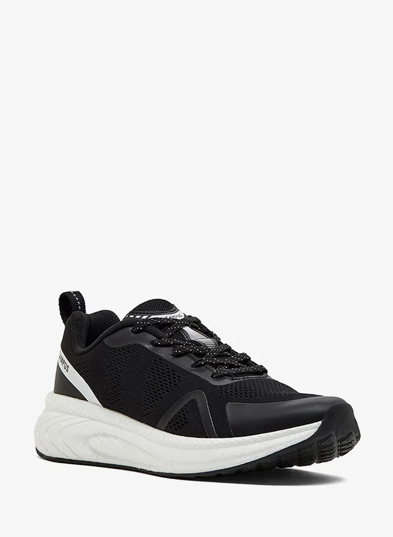 كامبس Men Motive Bubble Yoga Max Lace-Up Running Shoes-Black