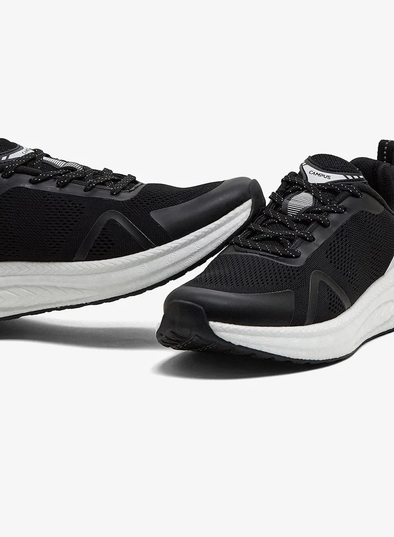 Campus  Men Motive Bubble Yoga Max Lace-Up Running Shoes-Black for Men | Best Price UAE