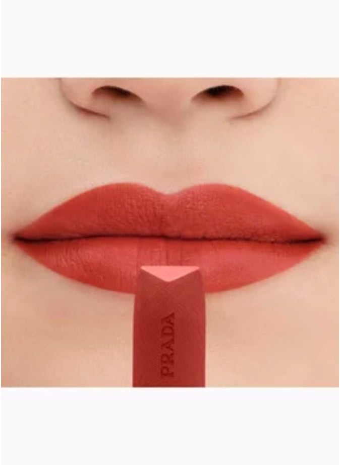 Prada Monochrome Hyper Matte Refillable Lipstick 3.9g  O76 | Long-Wear Velvet Matte Lipstick - Image 4