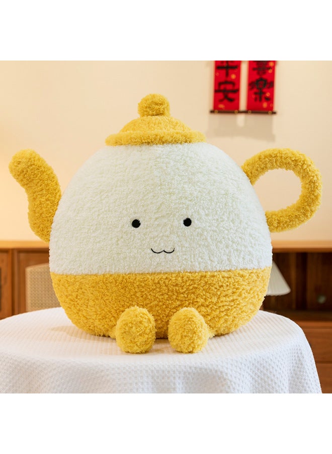 Genuine Creative Teapot Doll Pillow Crossbody Bag Plush Toy For Girlfriends Birthday Gift-Specifications:60* 60cm-Color:Teapot Pillow  - Image 1