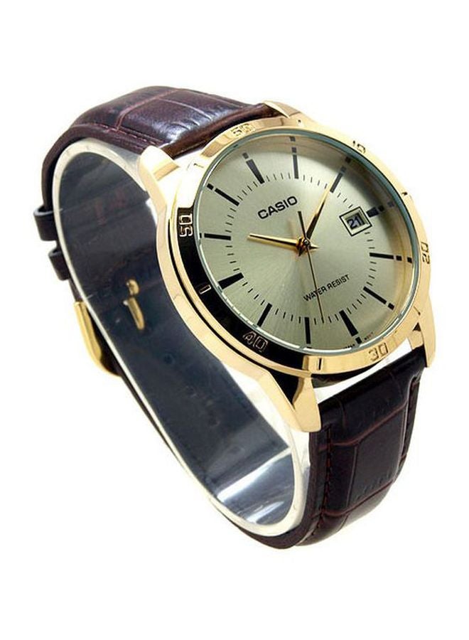CASIO Women Dress Water Resistant Analog Watch LTP-V004GL-9A - 35 mm - Brown - Image 4