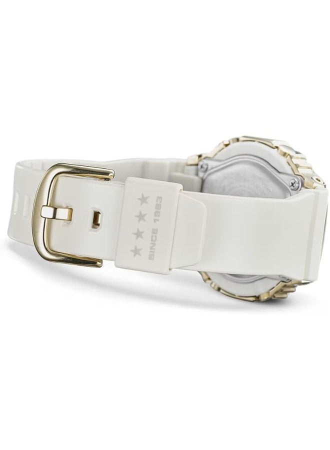 CASIO ساعة كاسيو جي شوك - GM-S2140GEM-9ADR بقرص رمادي، حزام أبيض - Image 3