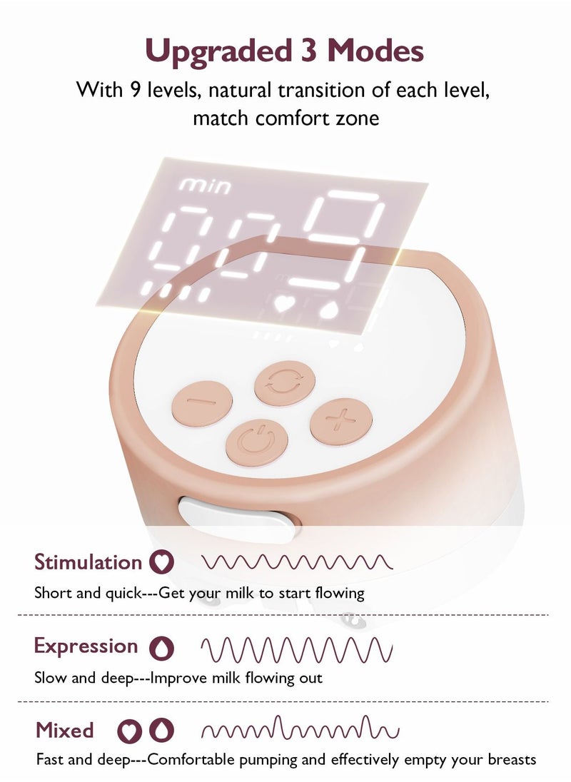 Momcozy - S12 Pro Wearable Hands-Free Electric Painless Automatic Breastfeeding Breast Pump Smart Display 3 Modes and 9 Levels - Image 1