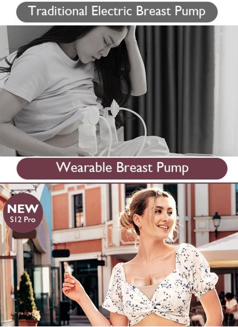 Momcozy - S12 Pro Wearable Hands-Free Electric Painless Automatic Breastfeeding Breast Pump Smart Display 3 Modes and 9 Levels - Image 1