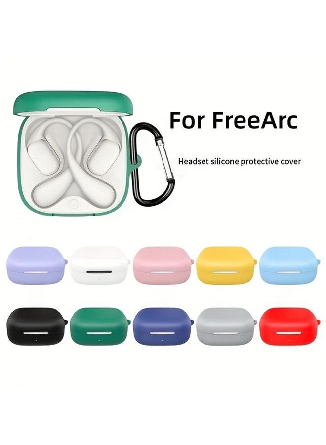 Red Protective Case with Free Hook for Huawei FreeArc Earphones Anti Drop Charging Dock - Image 2