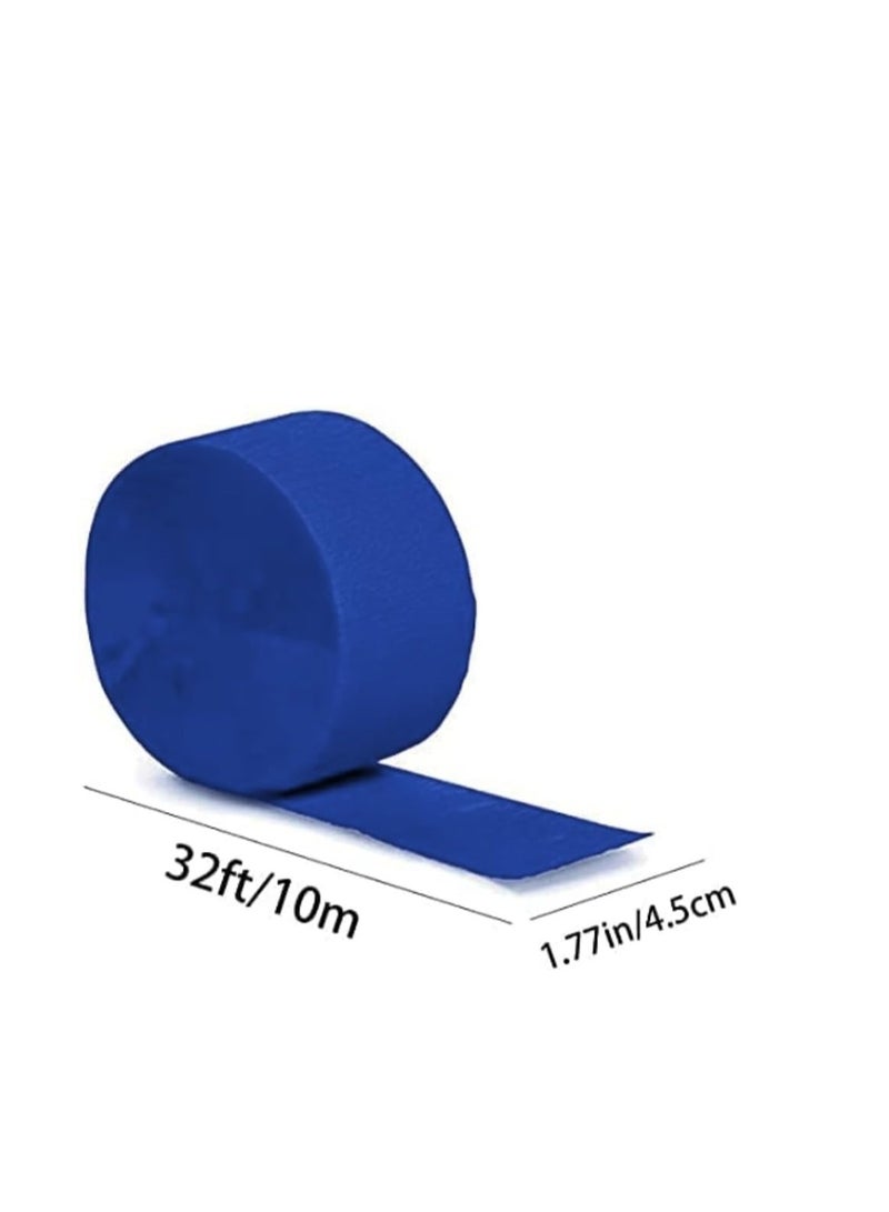 Terabyte Theme My Party Crepe Paper Crepe Paper Streamer (6 Piece) - Party Supplies for Parties, Baby Shower, Bridal Shower blue - Image 2