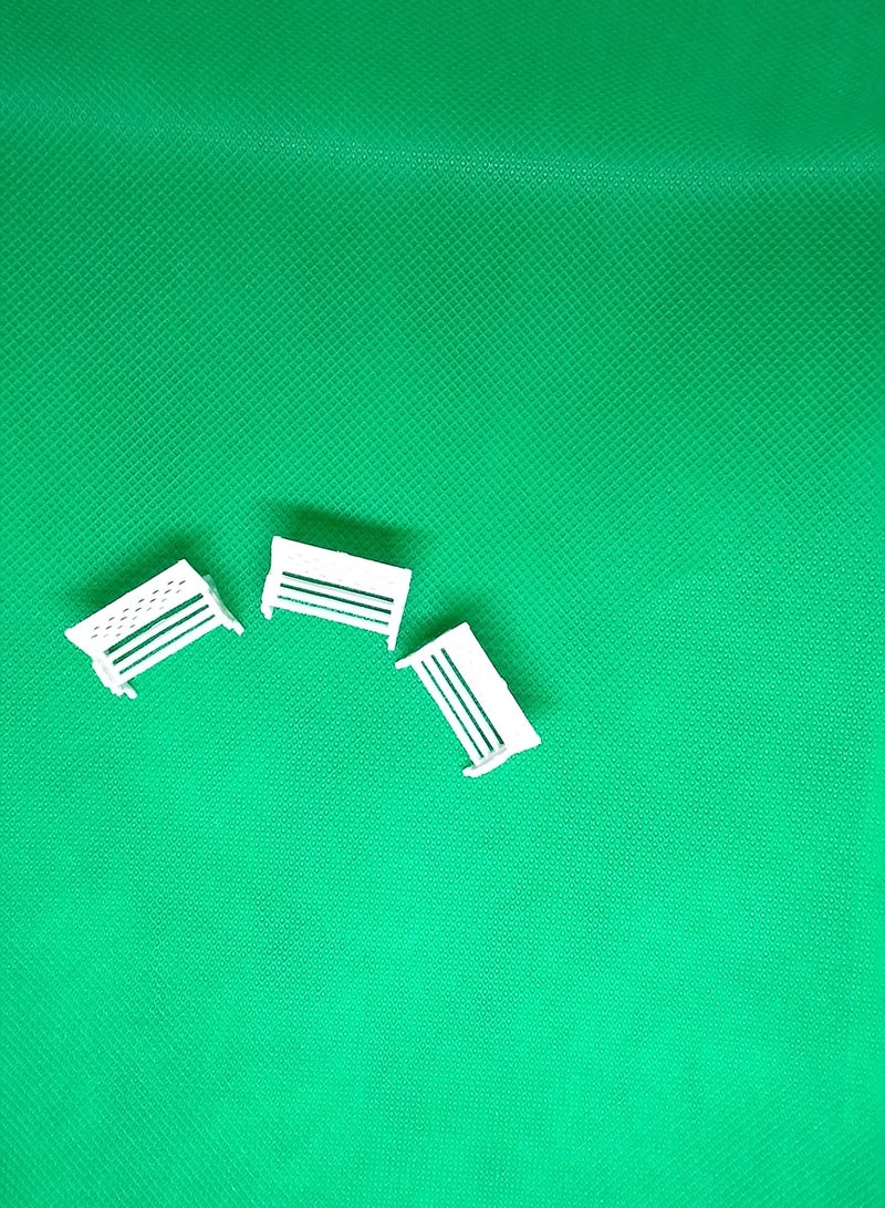 3 Pieces Miniature Garden Chair White 1.7cm Size for Water Garden Decoration or Dollhouse or for Making Models for Amateurs or Professional Photographers and Advertising You can also change the color of the chair to any color you want - Image 4