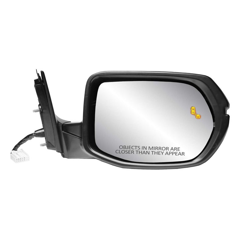 Fit System Passenger Side Mirror for HONDA CR-V EX, EX-L, testured black w/PTM cover, w/turn signal, w/BSDS, foldaway, w/o camera, HP, 63071H - Image 4
