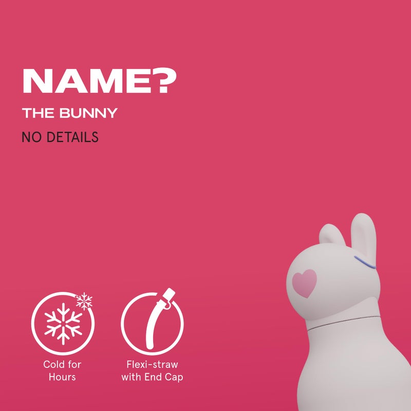 asobu Bestie Bottle Insulated Stainless Steel Water Bottle with Detachable Soft Animal Head Fun Drinking For Kids and Teens with Flexible Reusable Straw 16 Ounce - Image 2