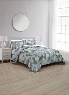 In-House Russell | Winter Comforter Set 3 Pieces - 260x240 cm - Grey Blue  - Image 1