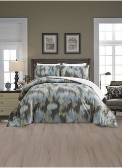 In-House Russell | Winter Comforter Set 3 Pieces - 260x240 cm - Grey Blue  - Image 2