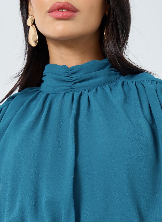 ستايلي فستان طويل بلا أكمام مع كسرات - Image 4