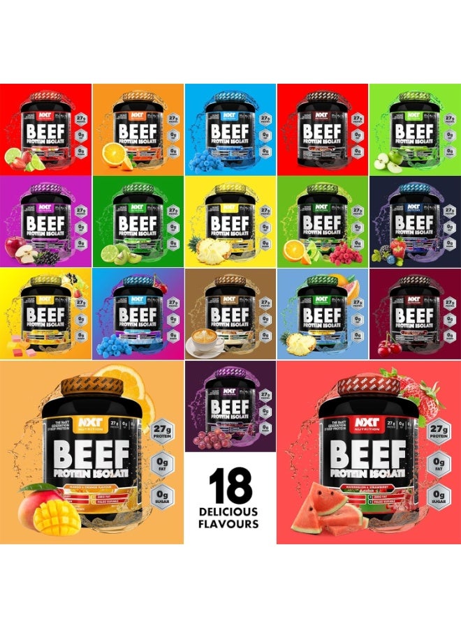 NXT Nutrition Beef Protein Isolate Zero Dairy Orange Mango Flavour 60 Servings 1800g - Image 5