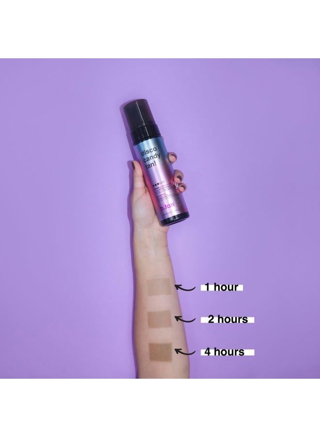 b tan b.tan Self Tan Mousse - Disco Candy Tan - Candy Scented Party Proof Self Tanner for Fast, Dark Tan, 6.7 fl oz - Image 5