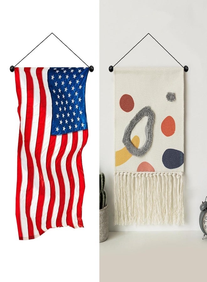 Yandood Banner Hanger Garden Flag Hangers Multifunctional Wall Hanging Rod 2 Pack (14.5") - Image 4