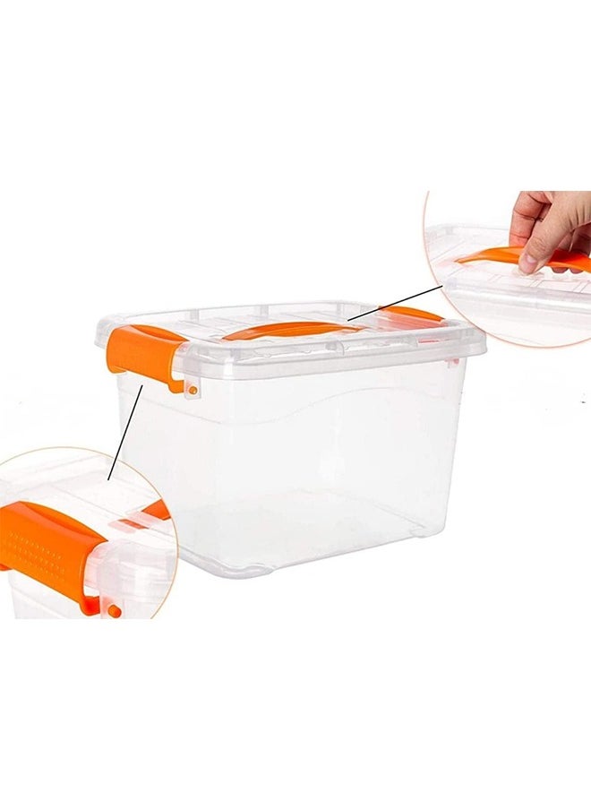 Generic Plastic Storage Boxes, Clear Stackable Containers With Lockable Lids, Clear Plastic Organizer Transparent Box Storing  - Image 5