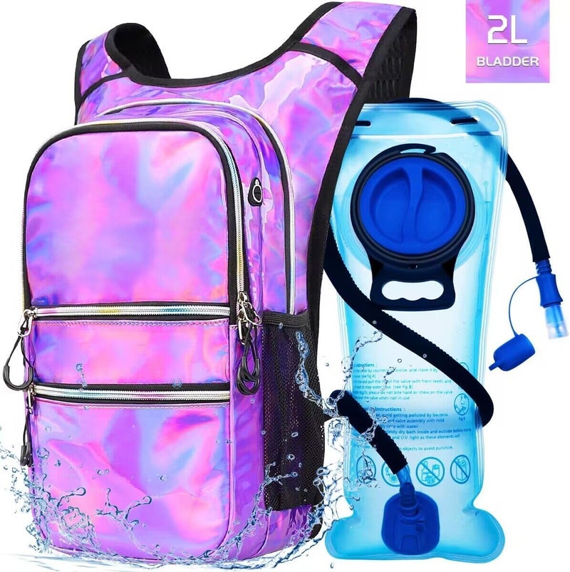 Mothybot Hydration Backpack Pack, Water Backpack 20L Capacities Included 2L Hydration Bladder, Festival Essential - Rave Hydration Pack Hydropack Hydro for Hiking, Running, Biking, Festival Gear - Image 1