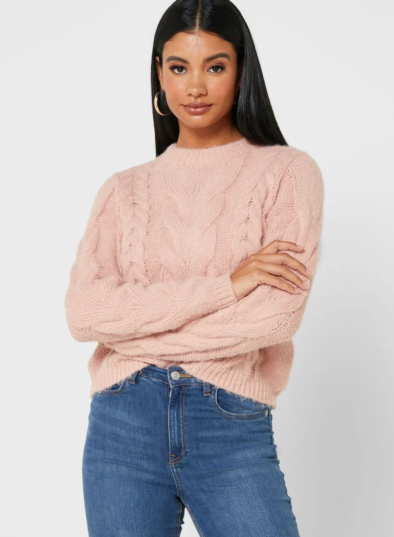 VERO MODA Cable Knit Sweater