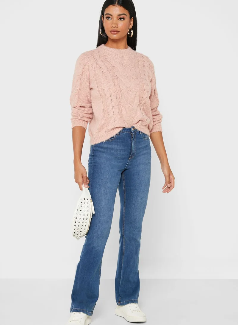 VERO MODA Cable Knit Sweater