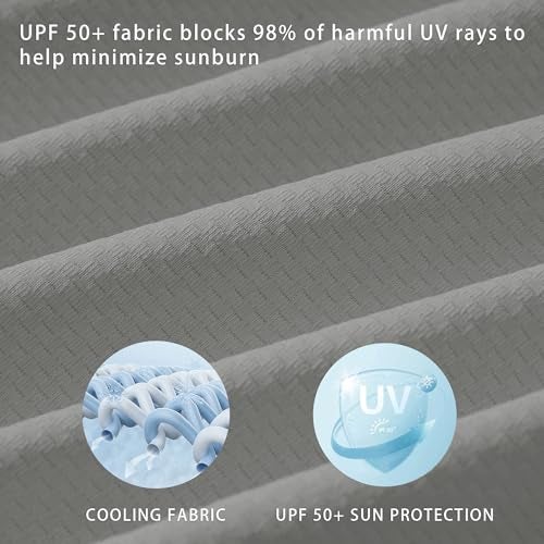 Willit UPF 50+ Women's Swim Cover Up Sun Protection Beach Swimwear Bathing Suit Long Hoodie Jacket SPF Deep Gray M - Image 3