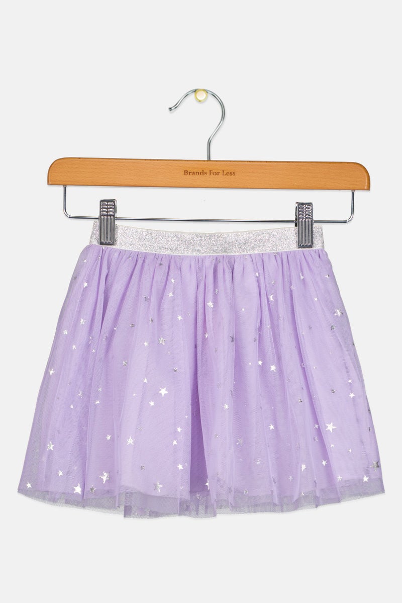 Hamleys Toddlers Girl Allover Print Skirt, Lavender - Image 2