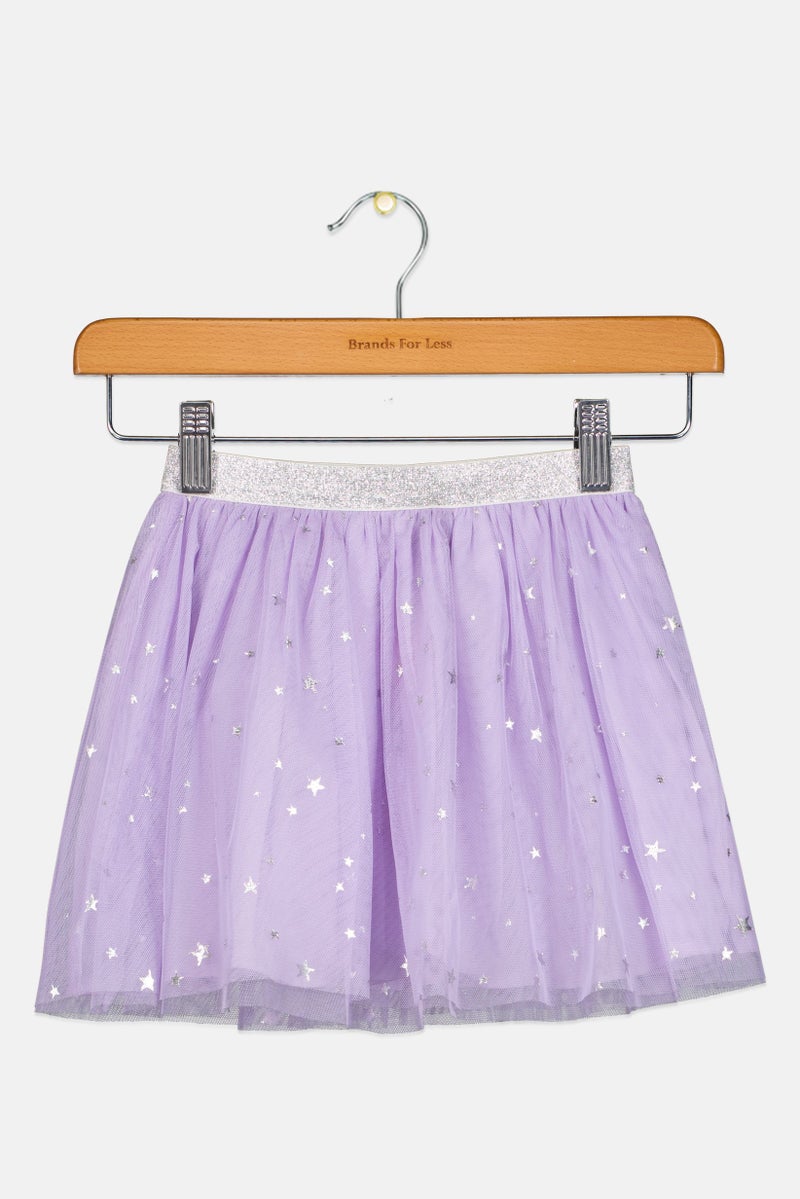 Hamleys Toddlers Girl Allover Print Skirt, Lavender - Image 1