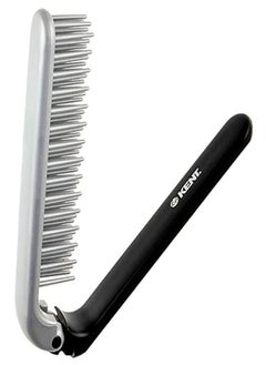 KENT Kfm4 Anti Static Hair Brush Styling Brush Folding Brush Small Hair Brush For Men Daily Grooming Using Mens Styling Products. Mini Hairbrush Anti Static For Hair Frizz Free Brush Made In England  - Image 1