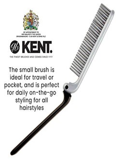 KENT Kfm4 Anti Static Hair Brush Styling Brush Folding Brush Small Hair Brush For Men Daily Grooming Using Mens Styling Products. Mini Hairbrush Anti Static For Hair Frizz Free Brush Made In England  - Image 5