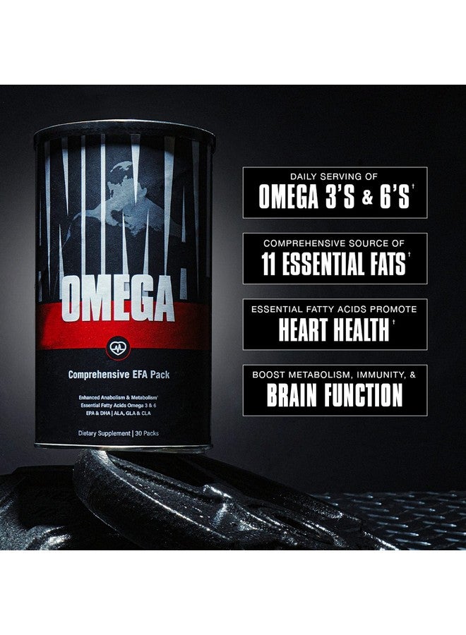 ANIMAL أوميغا 3 و 6 مكمل زيت السمك زيت بذور الكتان زيت السلمون زيت كبد السمك الرنجة والمزيد يدعم صحة القلب والمفاصل يعزز الأيض عبوة 30 يومًا - Image 4