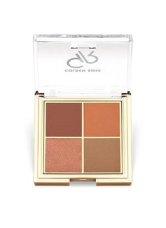 Golden Rose Quattro Eyeshadow Palette 05 RED BRICK 