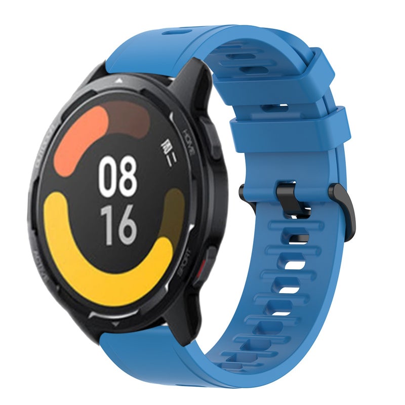 erorex For Xiaomi Mi Watch Color 2 22Mm Solid Color Soft Silicone Watch Band(Blue) - Image 1