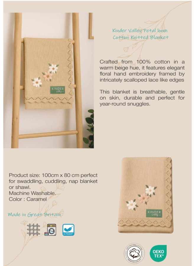 Kinder Valley PetalLoom Cotton Knitted Blanket - Image 4
