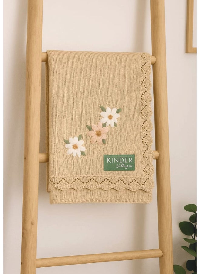 Kinder Valley PetalLoom Cotton Knitted Blanket - Image 3