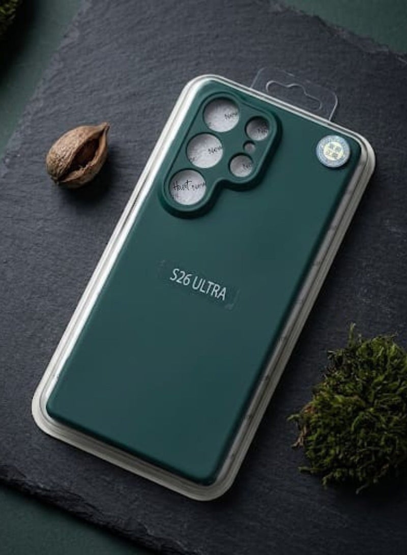 ELTRAZONE Galaxy S26 Ultra Case Green Color 6.9 Inch Shockproof Protective Cover with Advanced Camera Lens Protection Raised Bezels Air Cushion Technology Slim Matte Back Case - Image 2
