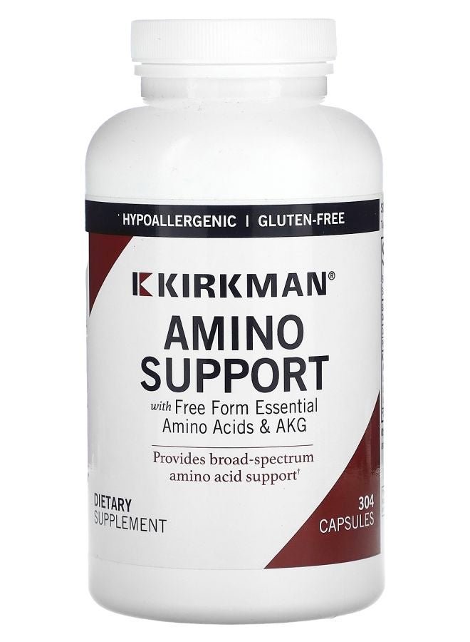 Kirkman Labs Amino Support with Free Form Essential Amino Acids & AKG 304 Capsules