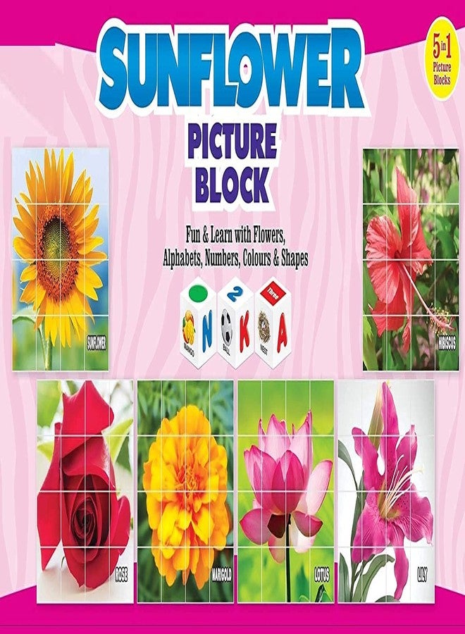 ARNIYAVALA Sunflower Blocks for Kids. Let Your Child Learn About Different Colourful Flowers. - Image 1