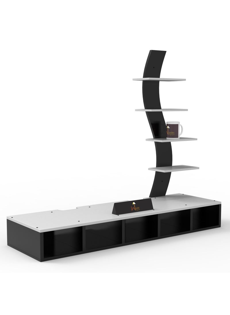 Big Tilfizyun TV Entertainment Unit Table with Set Top Box Stand for TV Up To 42 Inch