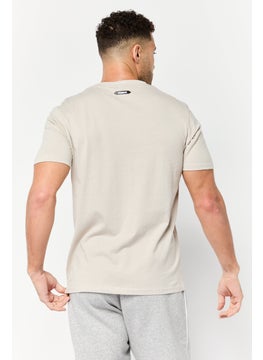 RBX Men Sportswear Fit Short Sleeve Outdoor T-Shirt, Beige  - Image 2