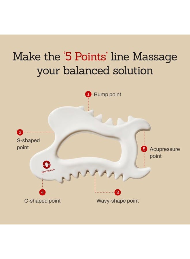 MEDITHERAPY SOKSAL GUASHA,Ceramic Gua Sha,Body Massage Tool, Korean Body Guasha, Guasha Board, Face Lift, Muscle Relief Massage Board (Body Massager) - Image 3