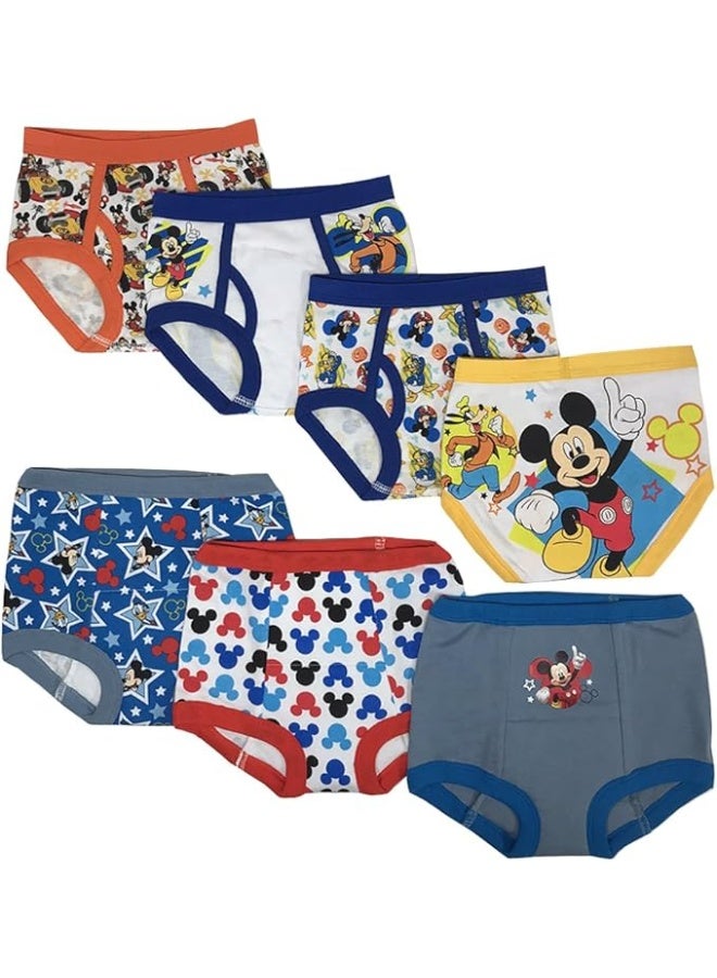 Disney Boys Mickey Mouse Potty Training Pants Multipack 7-Pack Size 2T 3T 4T - Image 1