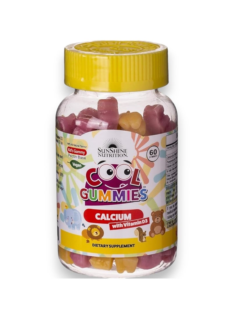 Sunshine Cool Gummies Calcium With Vitamin D3, 60 Gummies, 30 Servings - Image 1