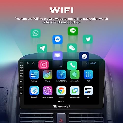 KUNFINE for Ford Explorer 2011-2019 Car CarPlay Android Auto Navigation Stereo GPS Radio Reverse Camera Display 10" IPS Touchscreen Headunit Tablet Pad Media Player, if Applicable Quad Core 2G+32G - Image 5