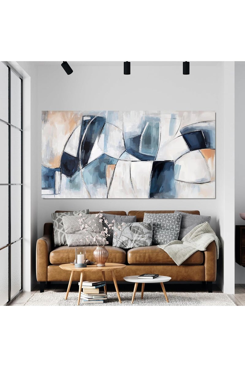 EMODA Colorful Abstract Wall Art (60x120 cm) – Modern Wrap Framed Canvas Print - Image 5