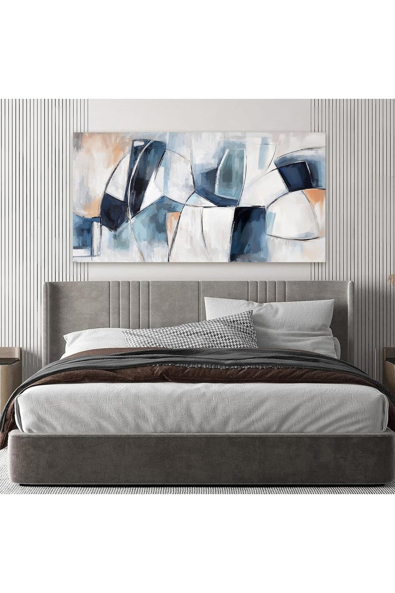 EMODA Colorful Abstract Wall Art (60x120 cm) – Modern Wrap Framed Canvas Print - Image 4