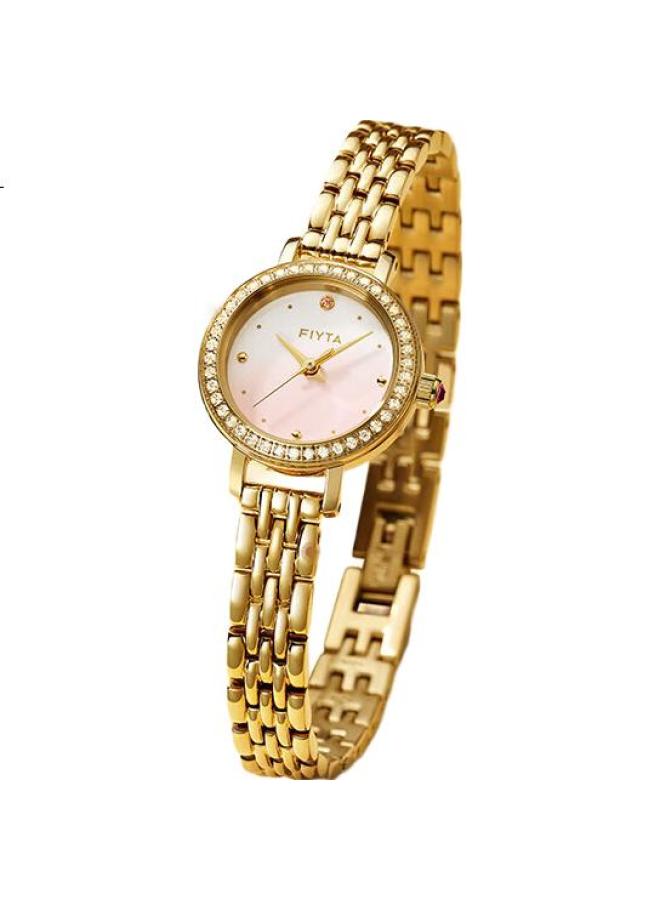 FIYTA City Series "Little Venus" Pink Gold Dial Retro Petite Quartz Women'S Watch Festival Birthday Gift Box - Image 2