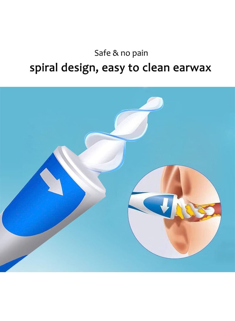 سمارت سواب اداة تنظيف الاذن مزيل شمع الحلزوني 16 طرف ناعم قابل للاستبدال امنة للاستخدام مجموعة ازالة قابلة لاعادة الاستخدام بدون الم لطيف للاذن - Image 3