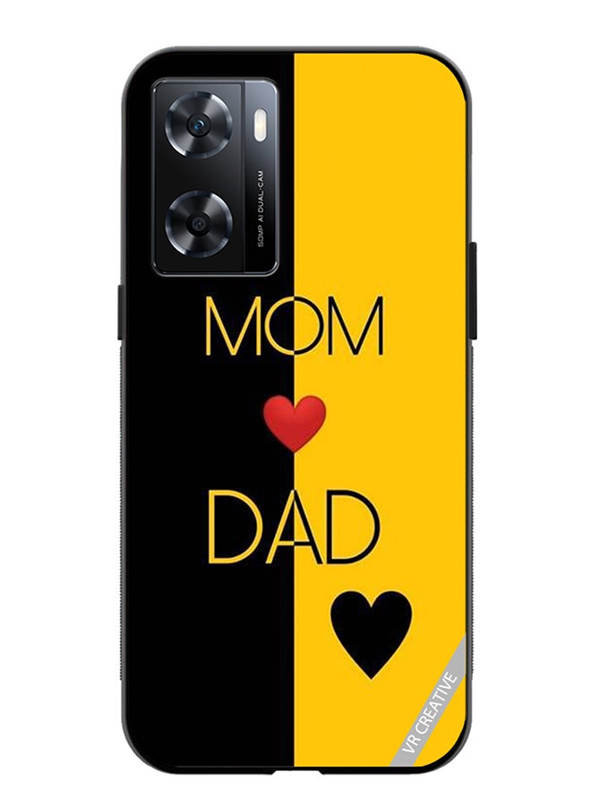 VR CREATIVE Protective Case Cover For Oppo A57/A77s Mom Love Dad Design Multicolour - Image 1