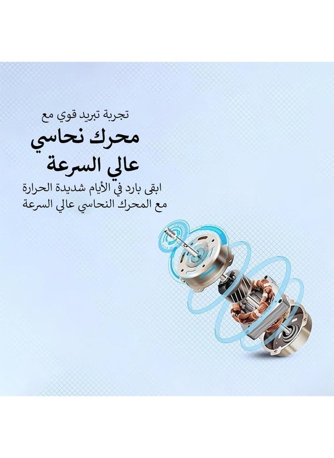 كادي ون - مروحة ستاند عمودية من 5 شفرات و 3 سرعات بقوة 40 واط - Image 1