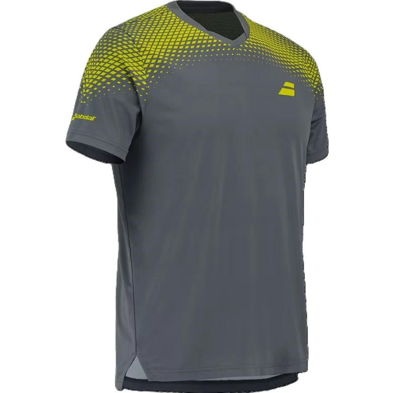 بابولات BABOLAT TENNIS AERO CREW NECK TEE, 2MS26011W, GREY, XL